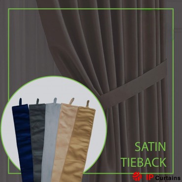 Ready Stock! Satin Curtain Tieback - Solid Color - 5 Color Options